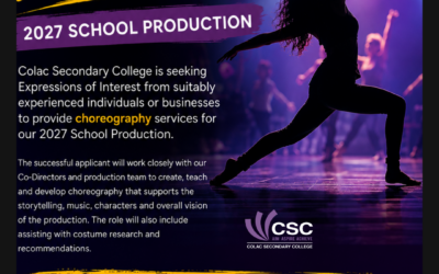 EXPRESSION OF INTEREST | 2027 SCHOOL PRODUCTION